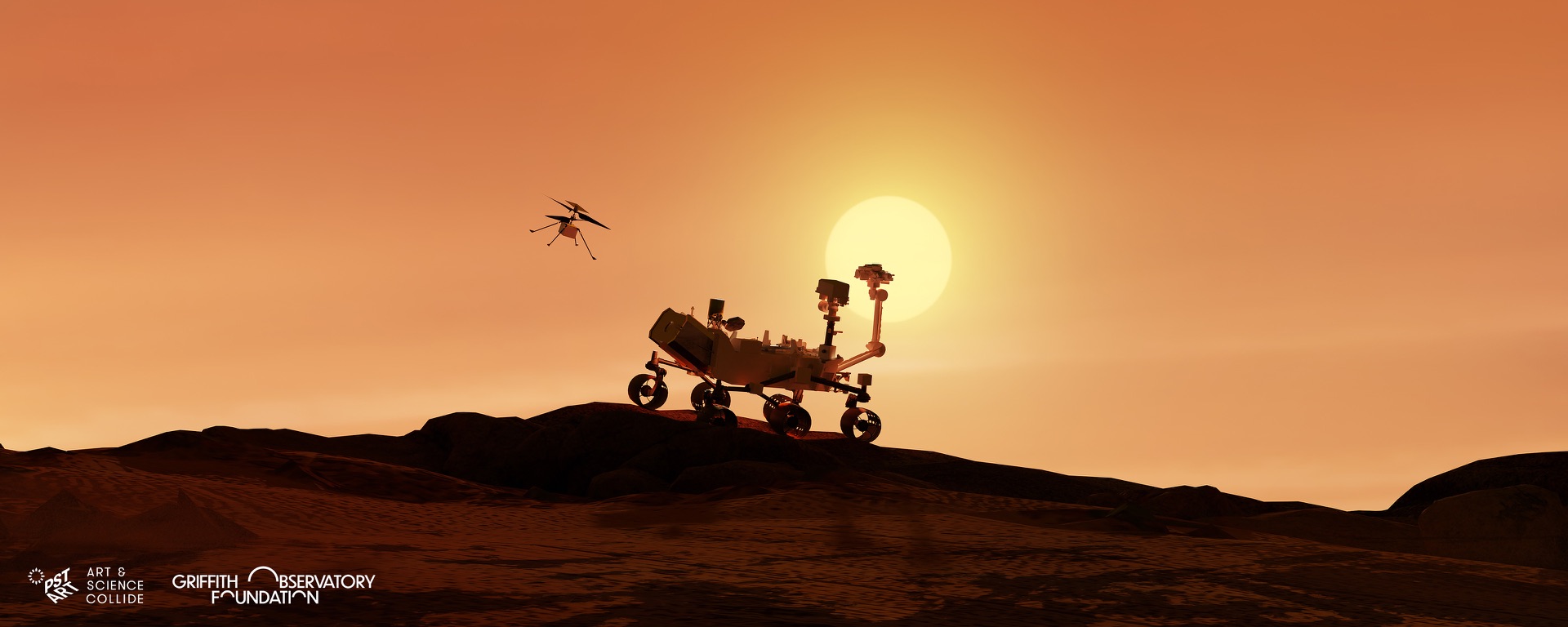 Final Mars scene for the Griffith Observatory animated film